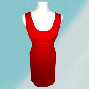 Philosophy Di Alberta Ferretti Red Bodycon Cocktail Dress